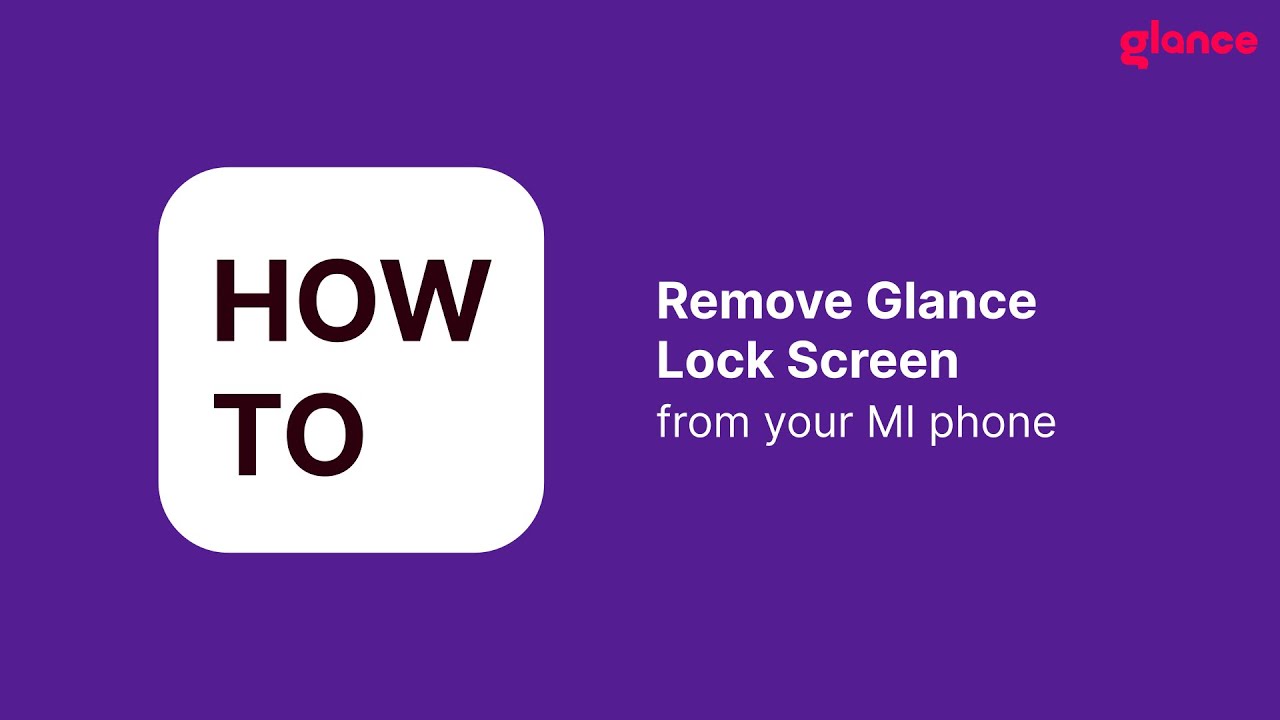 How to Remove Glance from Lock Screen in Mi [2023]