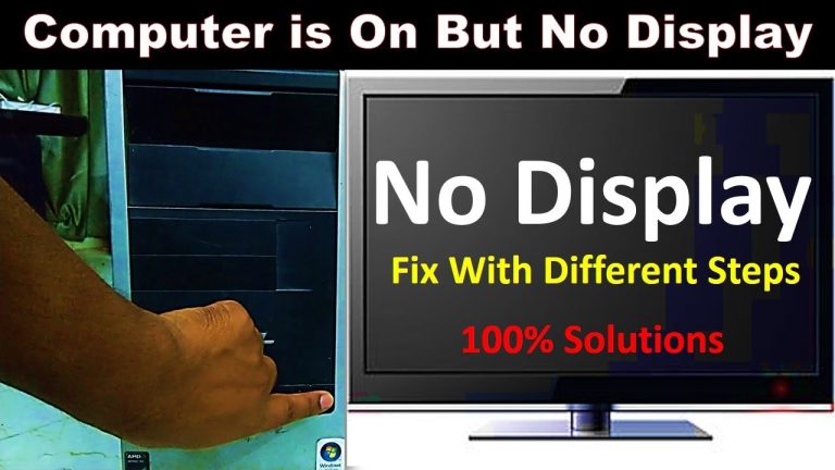 How to Fix: Computer Turns on But No Display [2024]