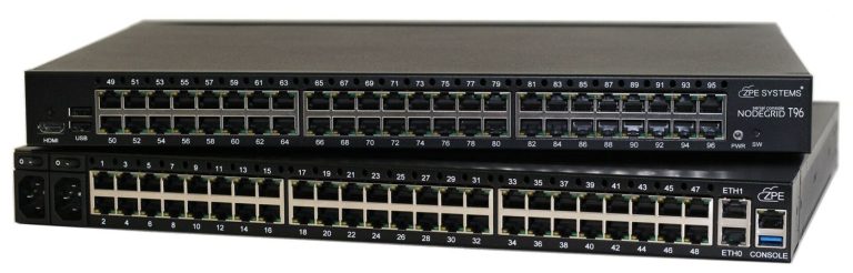 Rows of servers in a data centre